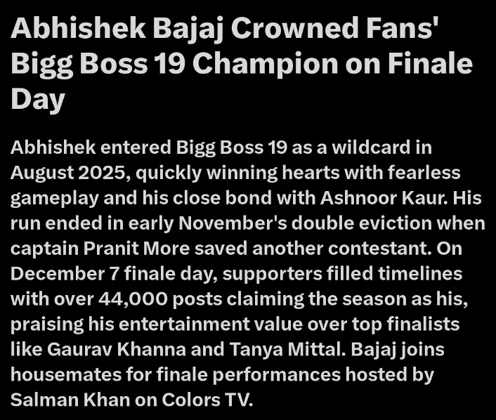weirdoooohu's tweet photo. TOP 5 KI AUKAAT!

BB19 ABHISHEK BAJAJ SEASON https://t.co/HoaIC1spP2