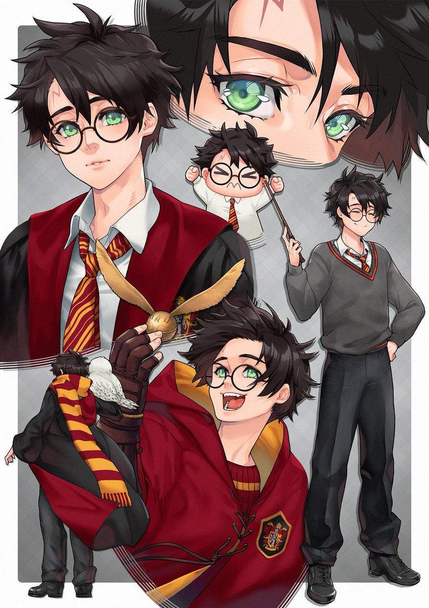 Nnnnn_0N's tweet image. 昨天的我: 再浪費時間微調我是狗
今天的我: ......汪
#harrypotter
