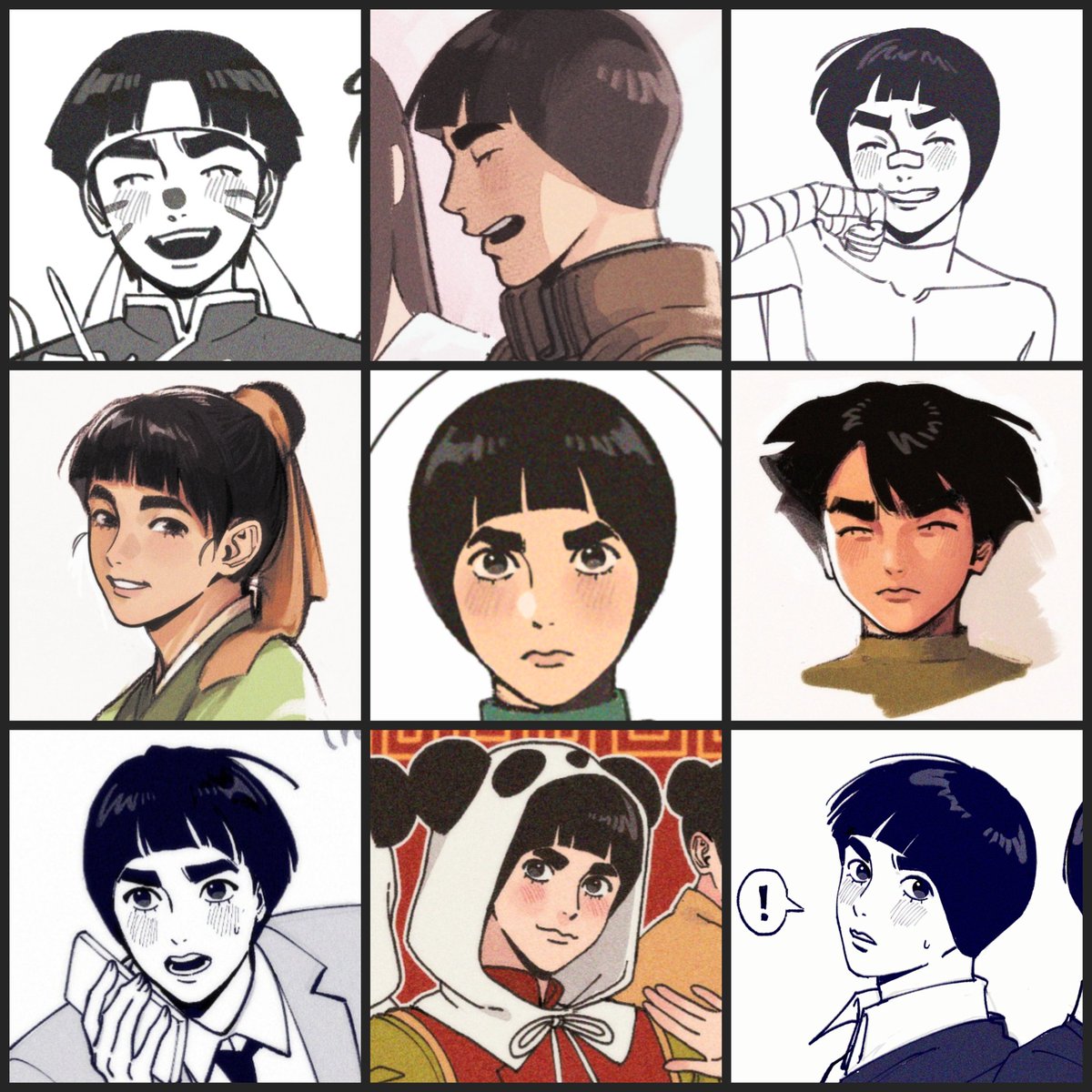 gai0327_han's tweet photo. almost a full year with rock lee! what is style consistency haha 😅 #samecharacter2025 https://t.co/YzXwC1AVkE