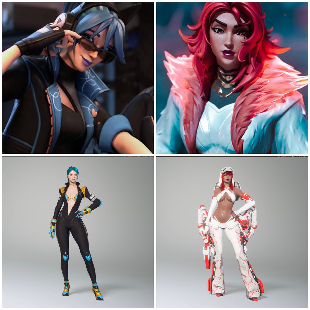 TikTokHope707's tweet photo. #Fortnite #theFirstdescendent #Livecollage: 💙Heroic Hope💙 & 🤍Valeria❤️ https://t.co/hkYmMjgDKl