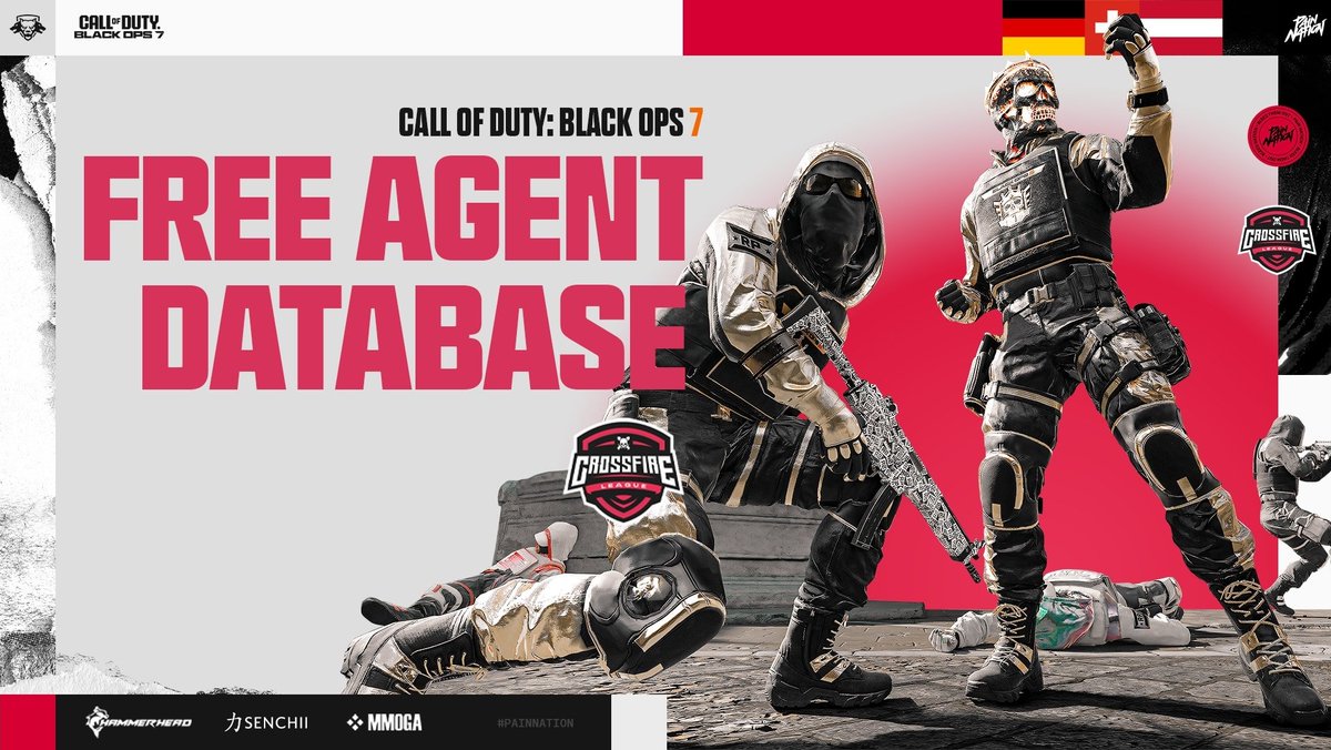 No one to grind with? 

Free Agents: Sign up NOW and get discovered by teams across Germany, Austria &amp; Switzerland! 🇩🇪🇦🇹🇨🇭

Create your profile, list your role, Pro-Points &amp; connect with the community.

🔗tinyurl.com/PainNation

#CrossfireLeague2026 #FreeAgent