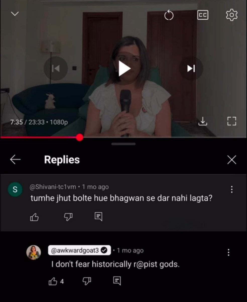 AdvAshutoshBJP's tweet image. A creator @DivijaBhasin from New Delhi has called Hindu Gods “historically r@pist gods.”

Such hate speech is a criminal offence under BNS sections.

Requesting immediate action.
@DelhiPolice @Cyberdost please take note.

Insulting my religion is not free speech, it’s a…