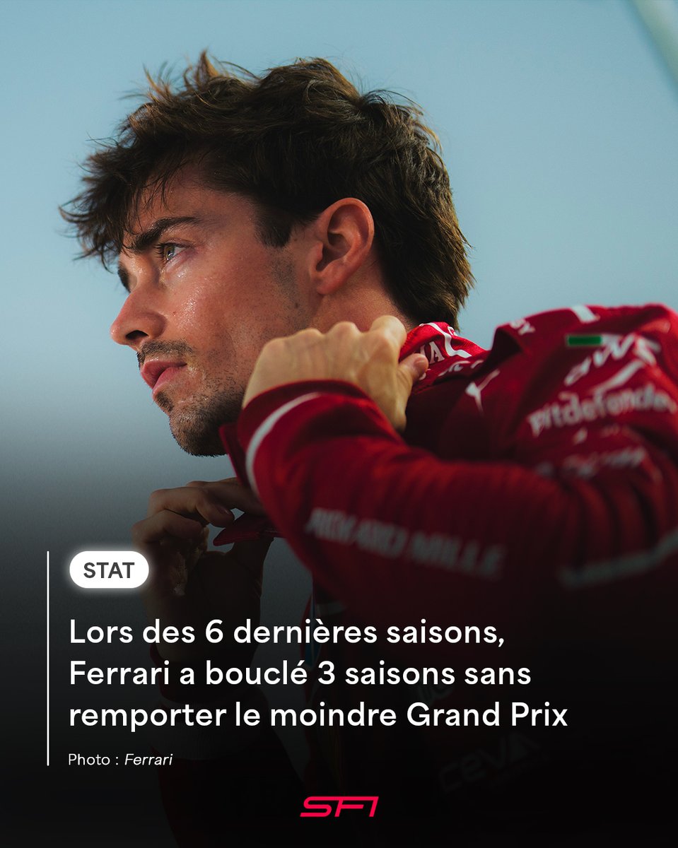 Secteur_F1's tweet image. Nouvelle saison sans victoire pour Ferrari après une année particulièrement difficile au volant de la SF-25 ! 😬

#F1