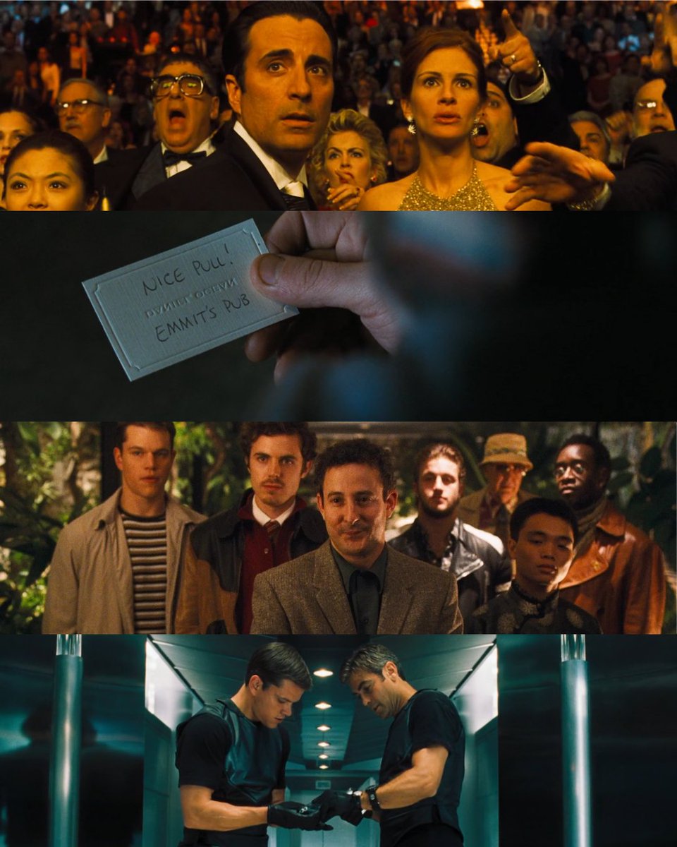 letterboxd's tweet image. Ocean’s Eleven was released 24 years ago today 🎰