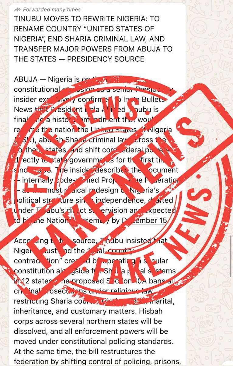 They have tried the “genocide” lie and it failed. They celebrated vile threats to rain bombs on Nigeria and that failed. They hid behind fake names and stolen Caucasian profile photos on X to spread toxic falsehoods about our nation and that failed. Now they have manufactured yet