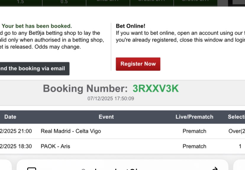 blunttips's tweet photo. Sharp odds on @Bet9jaOfficial 🍀💸🍾🍾

Football | Mixed options 🔰

25 odds - 3RXWQLK
16 odds - 3RXXJPL
5 odds - 3RXXV3K
2 odds - 3RXY255

Don't sleep miss out 🫵

Bet Responsibly 🔞🤞

Green luck champs 👊🟩

#Bet9jaCode
#Bet9jaCode

#ecowas #cotonu #todayissunday #SB19 https://t.co/JxouPYukEX