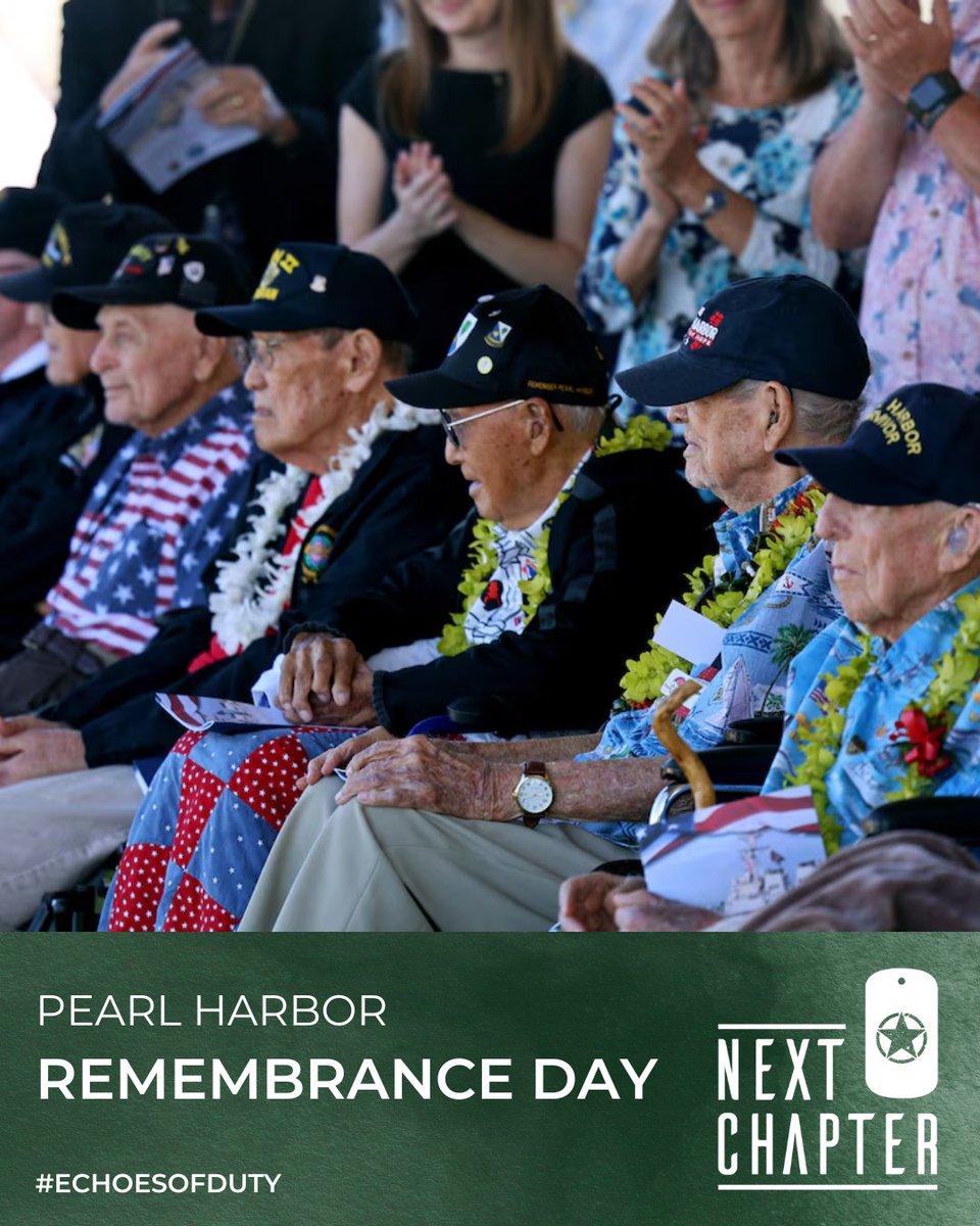 NextChapterColo's tweet image. Today, we remember those who stood in defense of our nation at Pearl Harbor. Their courage remind us that freedom demands strength and duty.

Disclaimer: The appearance of U.S. Department of Defense (DoW) visual information does not imply or constitute DoW endorsement.