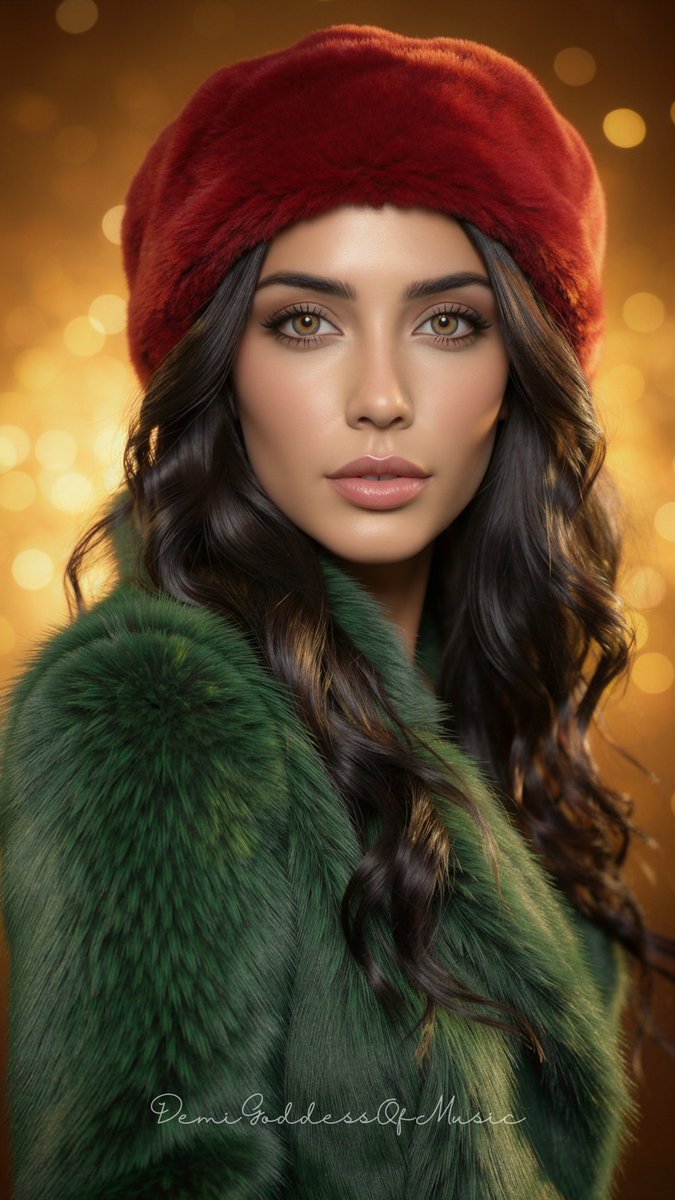 DemiGoddessAI's tweet photo. QT your Hat Art
βWrapped in holiday magic.β πβοΈ
-Goddess
#WinterGoddess #HatArt #HatFashion #WinterHeadwear #FuzzyHat #StatementHat
#WinterStyle #WinterChic #ColdWeatherCouture #FestiveFashion #HolidayStyle
#GoddessAesthetic #GoddessGlam #FestiveMuse #DivineStyle #GlamGoddess
#FurCoatVibes #FauxFurFashion #CoatGoals #WinterLayers #LuxuryWinter #RedAndGreen #HolidayPalette #ChristmasColors #SeasonalStyle
#HolidayGlam #ChristmasFashion #WinterFashionArt #CoutureWinter #AIGoddess #AIVisuals #AIArt #AIShorts #AIVideo #AestheticVideo
#CinematicArt #FantasyAesthetics #VisualPoetry #DigitalMuse #MythicGlam #DemiGoddessOfMusic #TheVisualSide #AICreator #AIArtist #AIVisualCreator @LTXStudio