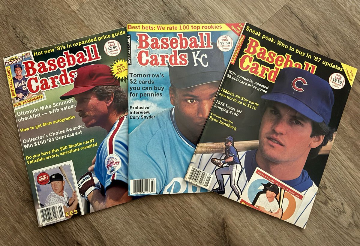 Just rounding out the Baseball Cards Magazine collection through the end of ‘87.