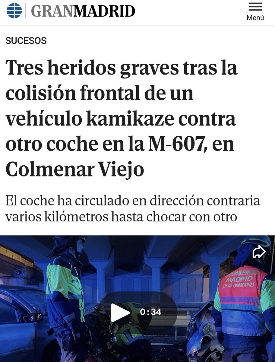 Podrá haber alcohol, drogas, mala señalización, enfermedad mental y muchas otras circunstancias, pero rara vez es un kamikaze, entendiendo como tal a alguien que de forma voluntaria se mete en sentido contrario.

Pero sí decimos kamikaze evitamos estudiar cualquier otra causa.