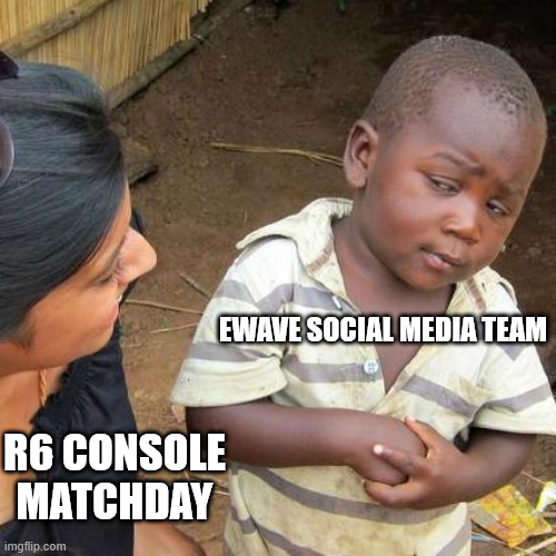 ewaveesports's tweet photo. Another Sunday, another #R6S Console Matchday!🥸
After last time, we got some catching up to do!🔥
@PHANTOM_LEAGUE upper bracket semi-final
🆚 #amazondrivers
⏰ 20:00 CET
Our Lineup:
@LunarwaI
@Hcrvv
@bSpennn
@Bkyronn
@interIxde
#PERFECTWAVE🌊 https://t.co/q9zEvLf4Di