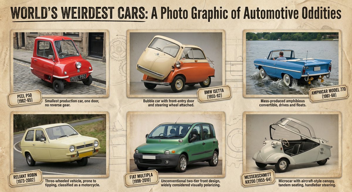 Weird cars infographic