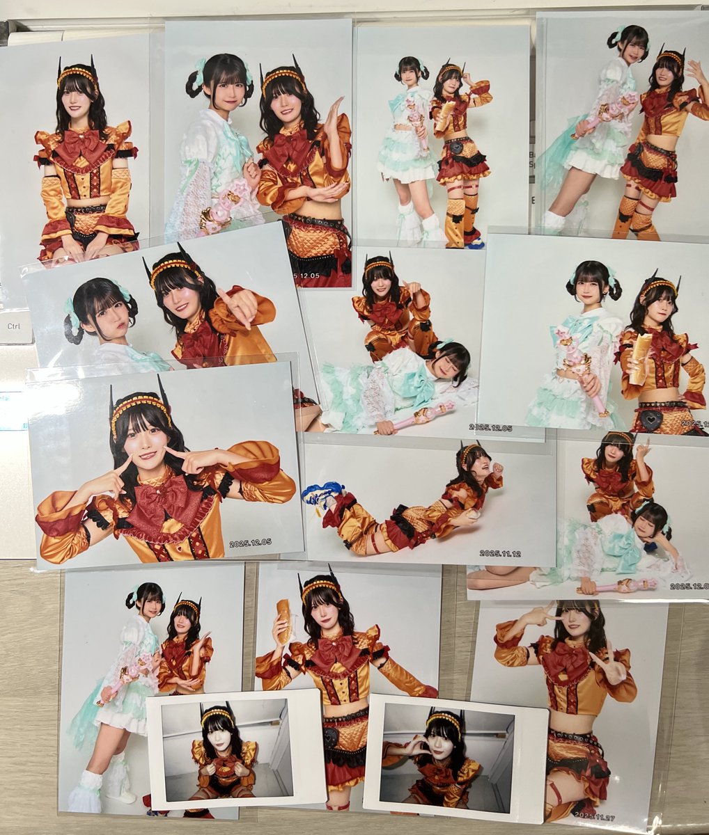 羽瀬ななこ生誕祭くじを20回引いて、D賞のブロマイドが14枚出てきたの