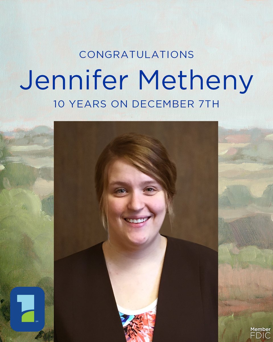 FirstDakota's tweet image. We have a trio of co-workers to honor today. Happy work anniversaries to Kory Knutson, Jennifer Metheny, and Alicia Scheevel, who all started on December 7, 2015! It’s incredible to celebrate 10 years of your hard work and dedication.

#WorkAnniversary #TeamCelebration…