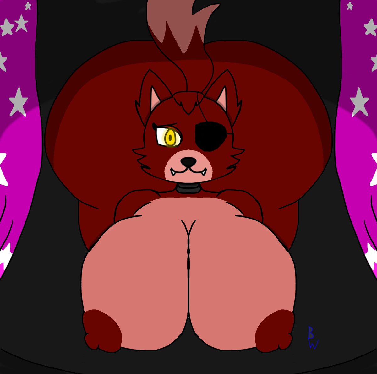 LycShiny's tweet photo. Foxy ❤️ (Milf ver.) wants the guard's company in her pirate cove~ 👀

#fnaf2 #nsfw #furryartwork #FNAF https://t.co/AEcF3W2UqS