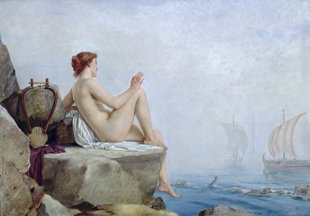 artenpedia's tweet photo. The Siren by Edward Armitage (1888) https://t.co/5UxMLKrTCx