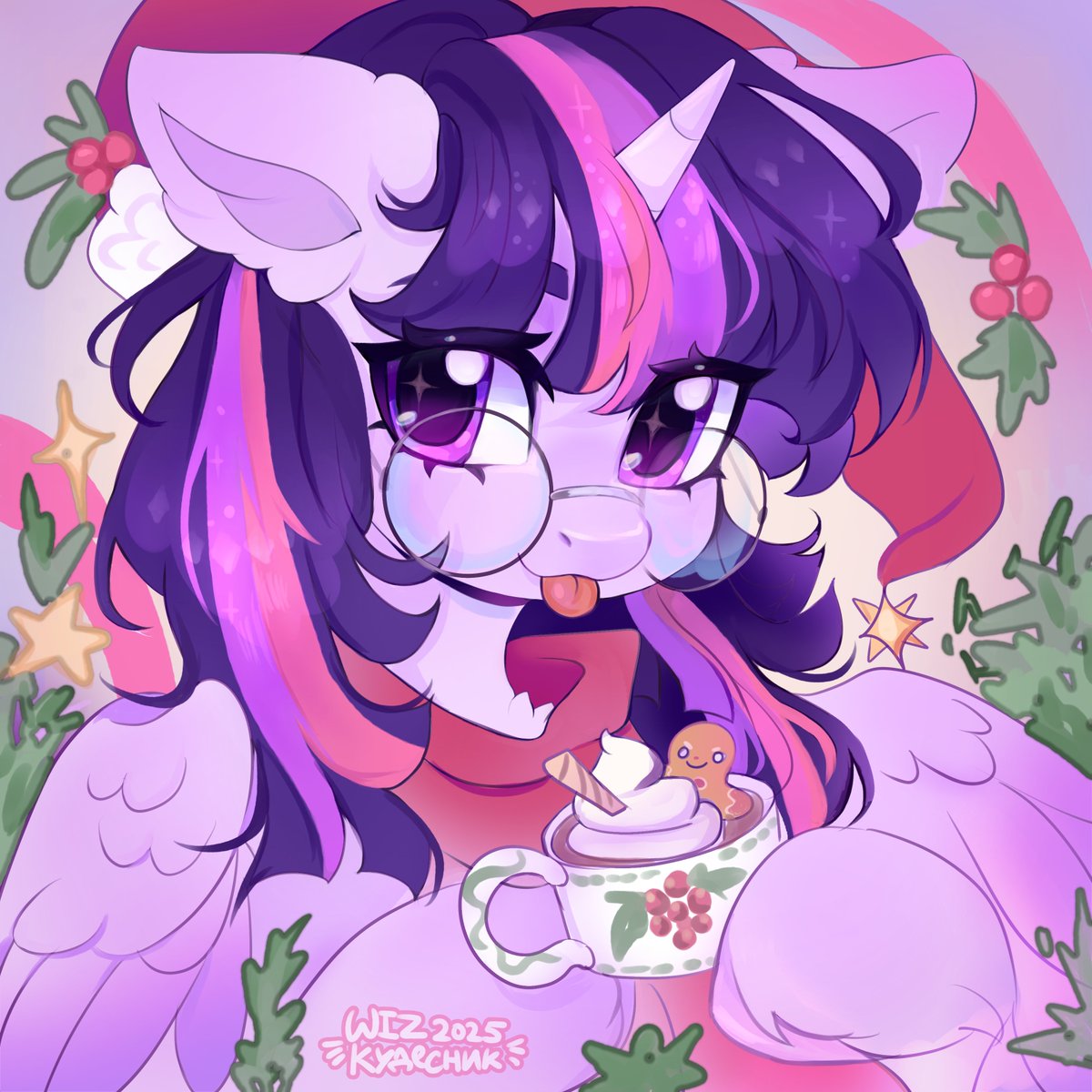 a cup of Christmas coffee,,ԾㅂԾ,, ❄️ 

 #mlp #mylittlepony #twilightsparkle