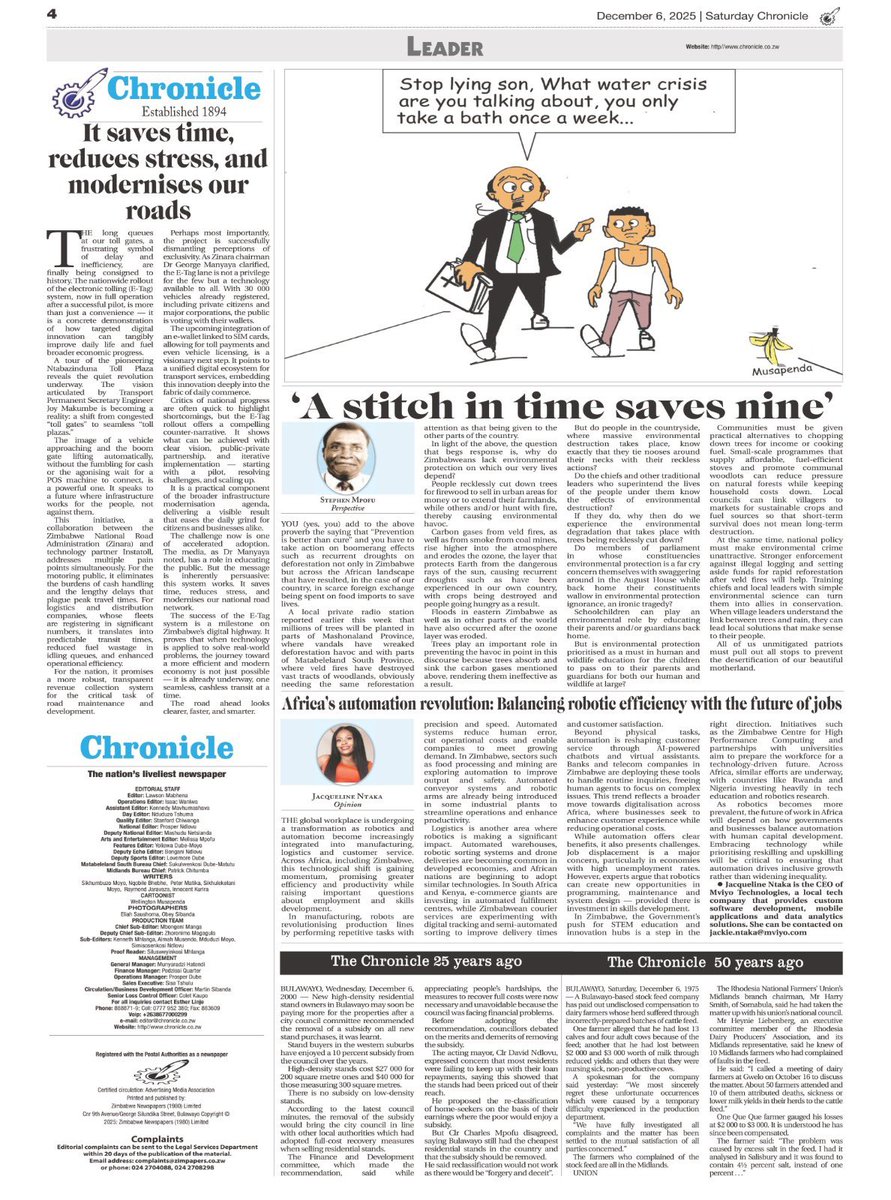 In Zimbabwe, sectors such as food processing and mining are exploring automation to improve output and safety.

heraldonline.co.zw/africas-automa…