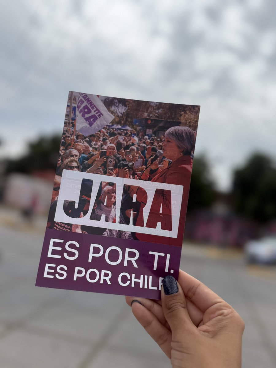 Último domingo de campaña #EsJara <a href="/jeannette_jara/">Jeannette Jara Román</a> vota 2