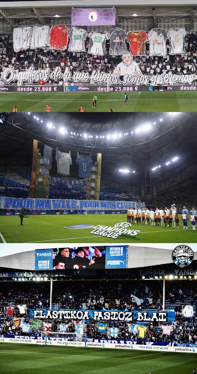 eduubierna's tweet photo. 23/11/2025 Estadio El Plantio.
@Burgos_CF VS @realracingclub by @LHDABURGOS

25/11/2025 Estadio Vęledrome 
@OM_Officiel VS @NUFC

7/12/2025
Mendizorroza @Alaves VS @RealSociedad  por @Iraultza1921 https://t.co/r1krxSBKl8