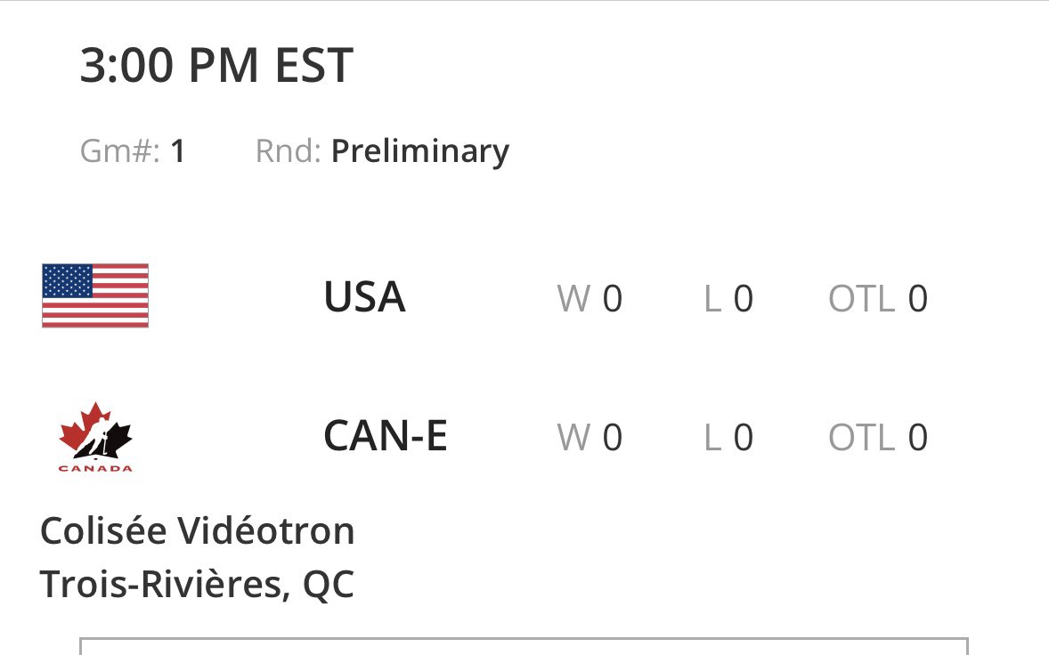 World Jr A Challenge gets rolling today- last go around for this event, which makes sense given the new Jr landscape. #NHLDraft