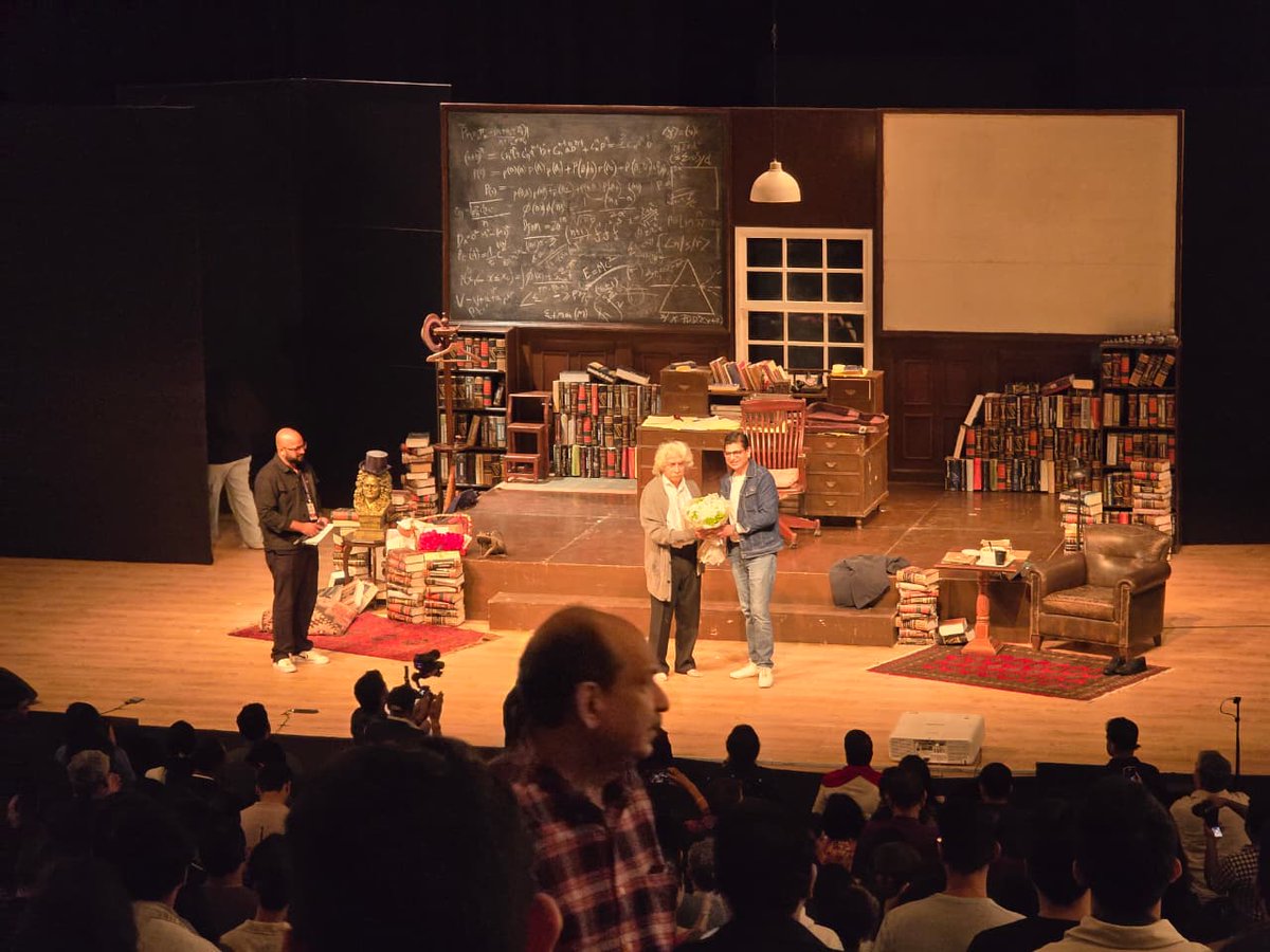 NotaSarma's tweet photo. No one can do more justice to Einstein's role than Nasiruddin Shah.

BLR theatre festival season 2 perfect plethora of plays!! https://t.co/9EoNC1vKJQ