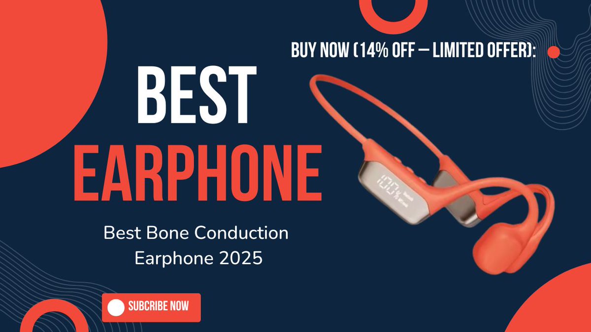 shopping_soma's tweet image. Top Collection - youtu.be/G6s41BJu-Qk

Best Bone Conduction Earphone 2025 | Xiaomi Mijia Review

#XiaomiMijia #BoneConductionEarphones #IPX8Waterproof 
#SwimmingEarphones 
#SportsHeadphones