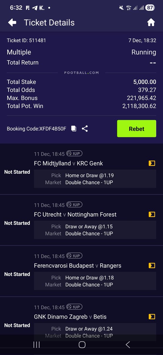 379 odds🍀💯 First 100 Retweets gets 100k each