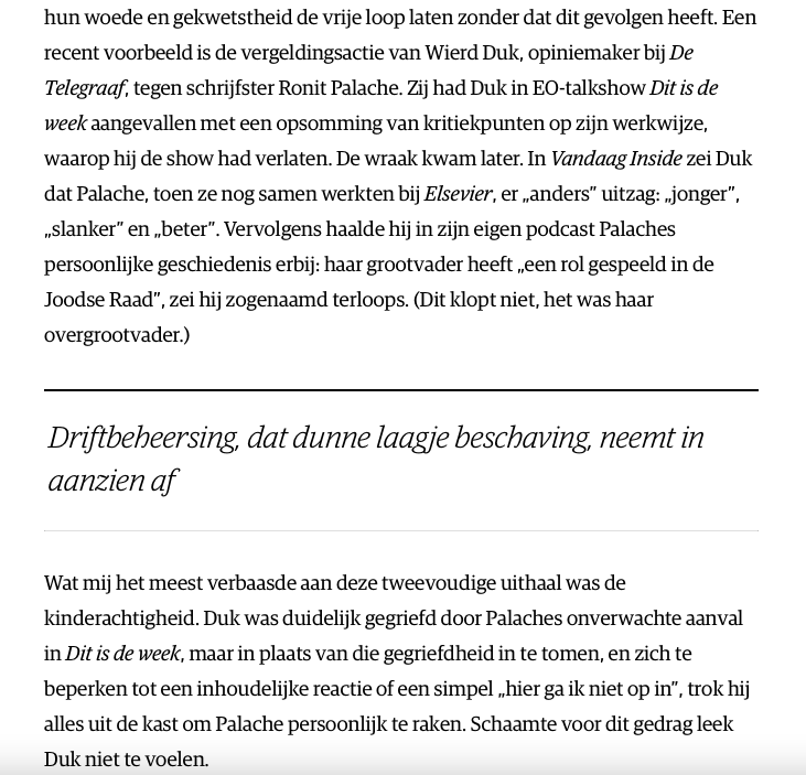Raak opiniestuk van <a href="/FloorRusman/">Floor Rusman</a> in NRC. Ook zij verbaast zich over de kritiekloze houding van de fans van de steeds wilder om zich heen schoppende 'kleuters met macht'. nrc.nl/nieuws/2025/12…