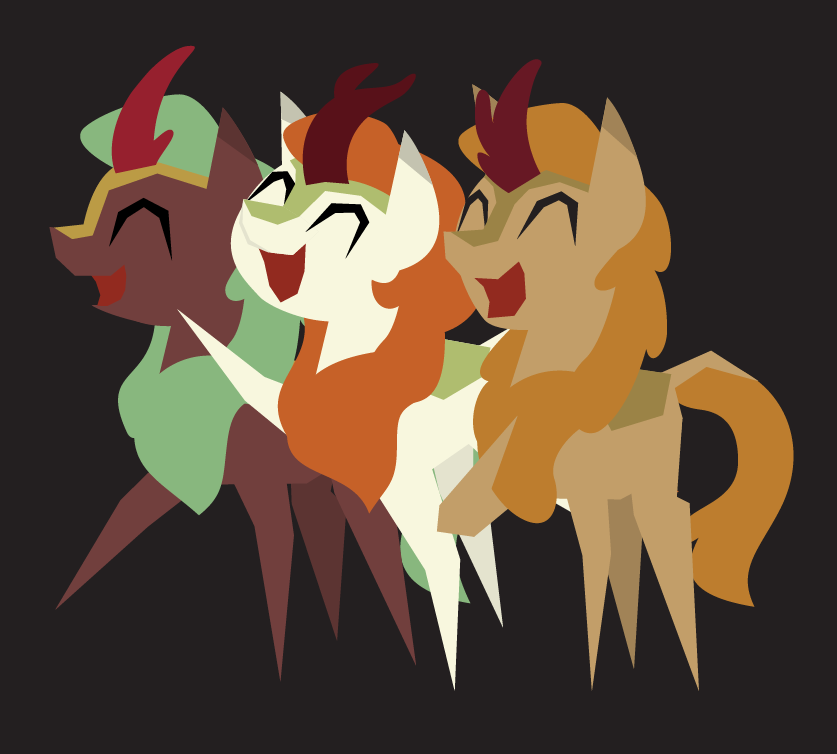 Experimenting with this minimalist style based on the pointy ponies.