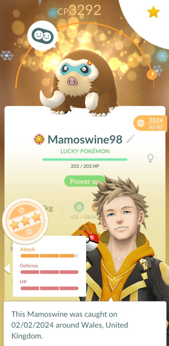 ZroWales's tweet photo. Another best buddy 🤩 forgot to post this one a few days ago
#PokemonGO https://t.co/QPjqGqcCpq