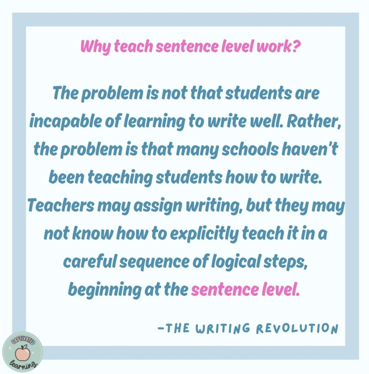 Teaching writing is hard.

Most teacher preparation programs do a poor job of equipping teachers to teach writing to novice writers, just as they have struggled to prepare teachers to teach reading.

The hard truth is that while we have begun to address the reading instructional