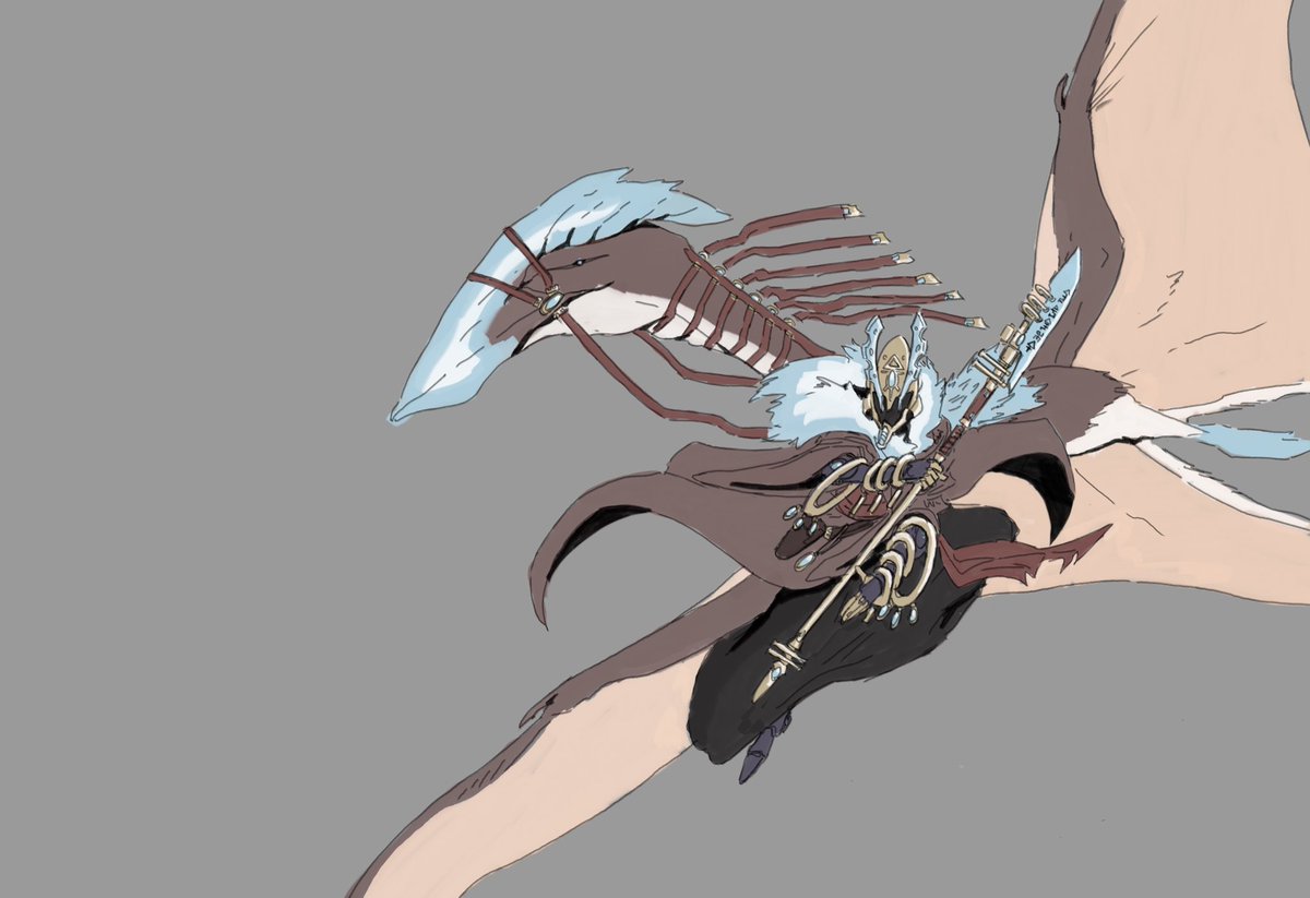 It’s said he fell in love on the battlefield with a woman who sung to the world. Two centuries of poems, two centuries of songs he wrote her. Lamenting the duty that kept them apart she recognized the depths of his love and gave to him a gift, a beast great enough to contain it.