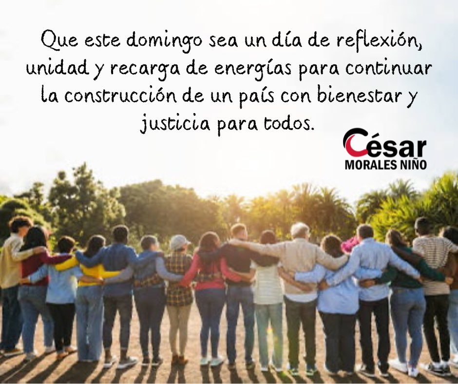 La 4T ha traído grandes beneficios sociales a la mayoría de las familias mexicanas, tenemos que defender lo ganado como Pueblo y continuar la lucha para que la gente sea cada día más feliz.
¡Bendecido domingo!