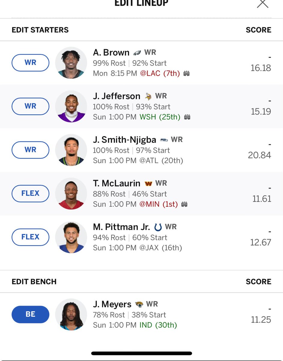 Fantasy gurus help a brother out #businessdecisions #sufferingfromsuccess