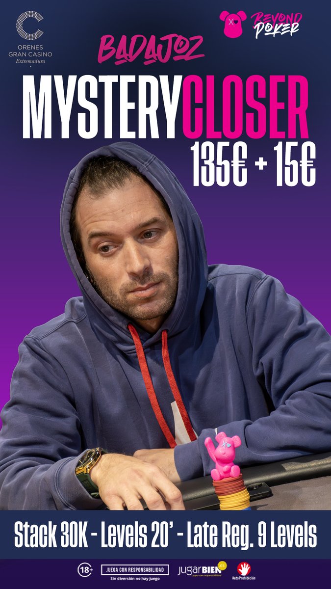 🔥 ¡Mystery Closer! 🔥
Sobres sorpresa en juego y mucha acción desde el primer nivel en <a href="/CasinoExtremadu/">Orenes Gran Casino Extremadura</a> #Badajoz

¿Listos para cerrar el festival con adrenalina? 🃏💥
👉 ¡Mesas abiertas y jugadores tomando asiento ya!