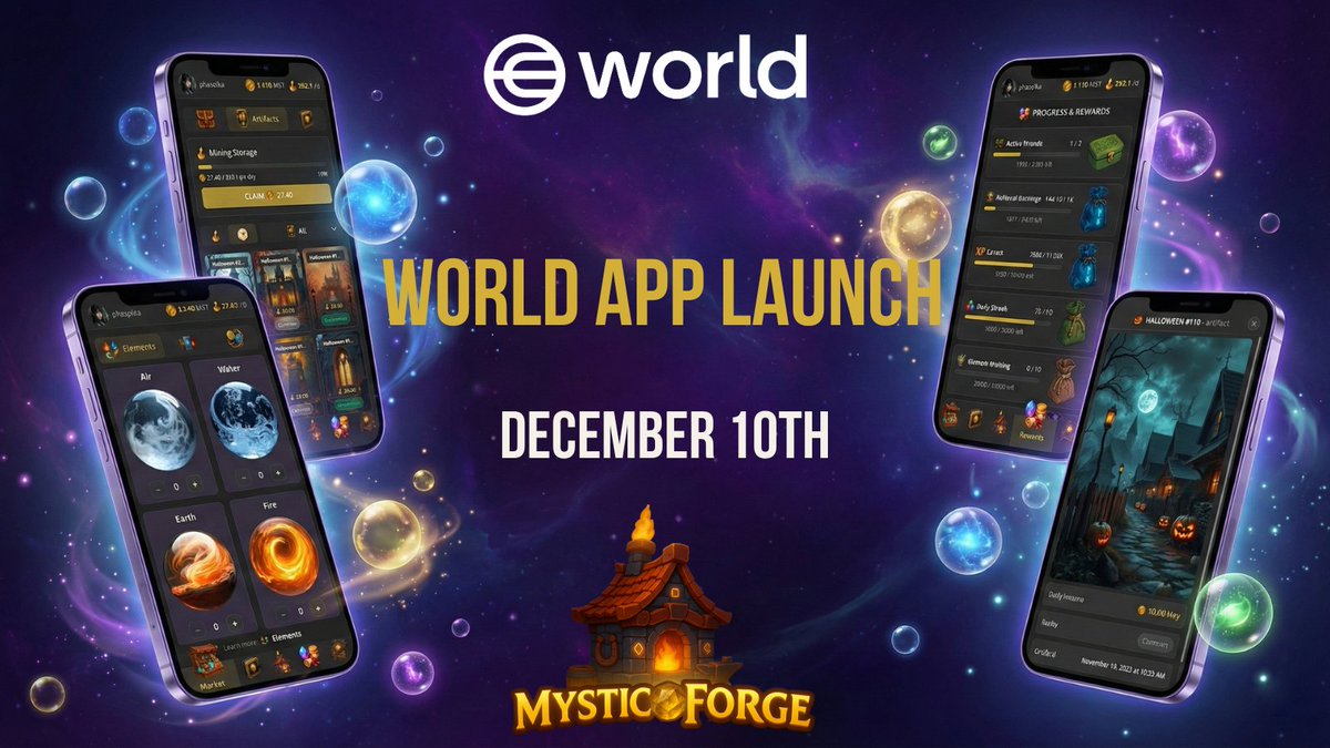 $WLD launch December 10th

Most ambitious crafting P2E hits <a href="/world_chain_/">World Chain</a>  Mini Apps in 3 days.

Drop your wallet = starter pack. First 1,000 only.