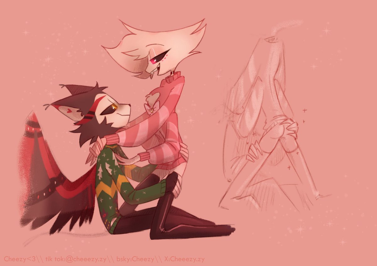 CheeezyZy's tweet image. Woah~🤭

#HazbinHotel #huskerdust