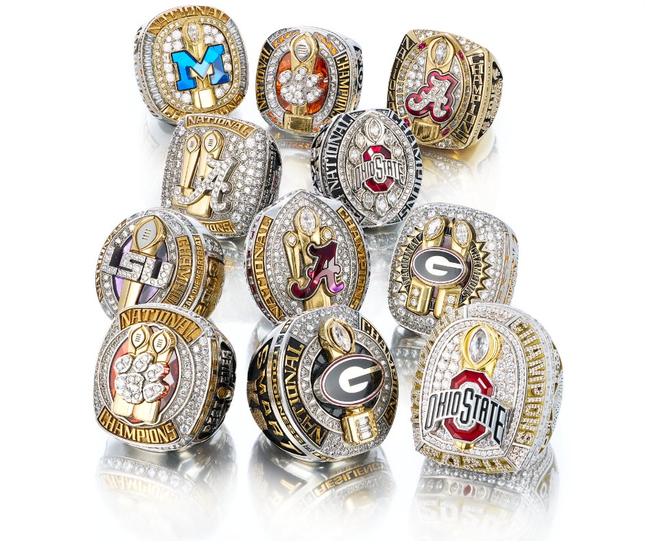 The 12-team bracket is set and the road to Miami continues.

One team will join this elite group of National Champions and cement their place in CFP history.  🏈🏆

#CFBPlayoff