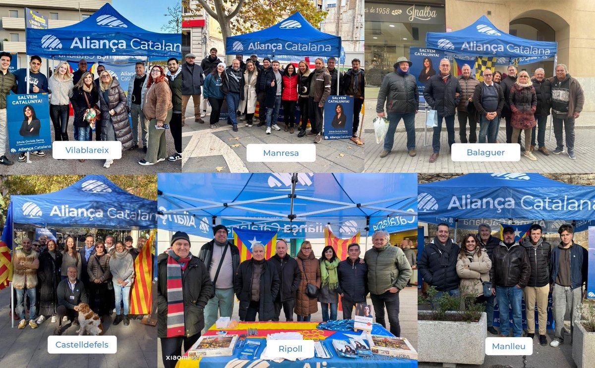 Moltes gràcies a tots el qui, més enllà del soroll dels mitjans subvencionats, heu vingut a informar-vos de primera mà a les parades d'Aliança Catalana.

Ets la nostra força. Som la teva veu.

💙#SalvemCatalunya