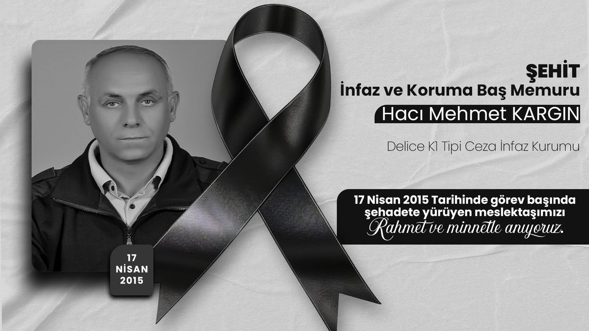 Görev yolunda yaşanan elim trafik kazasında şehadete yürüyen
İnfaz ve Koruma Başmemuru Hacı Mehmet Kargın’ı
rahmet ve minnetle anıyoruz.

foruminfazkoruma.com