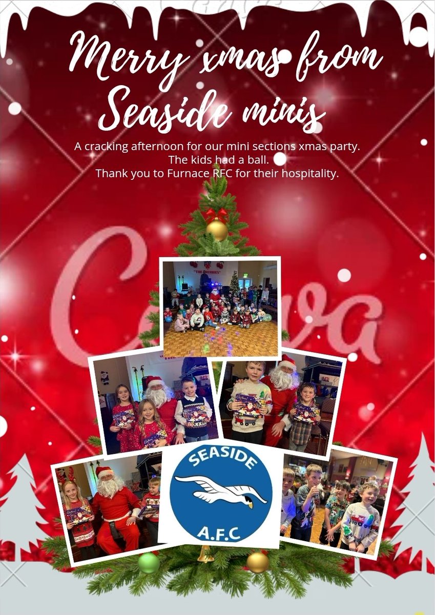 SEASIDEAFC's tweet photo. 💙 Thank you to all who attended the mini Xmas party today. 

The kids and parents had a ball. 

Thank you to Furnace RFC and DJ Lloydy B.

#uppaside
#happykids https://t.co/hL332AuNG6