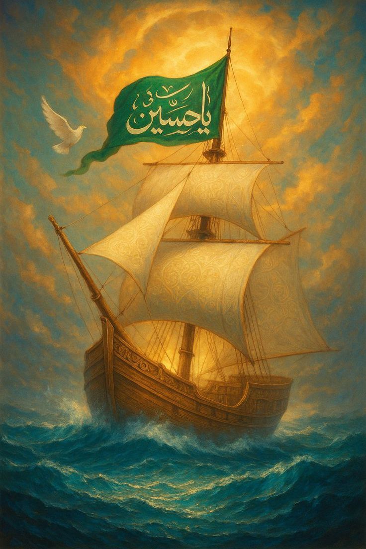 "إِنَّ الحُسَيْنَ مِصبَاحُ الهُدىٰ وَسَفينةُ النَّجَاة"