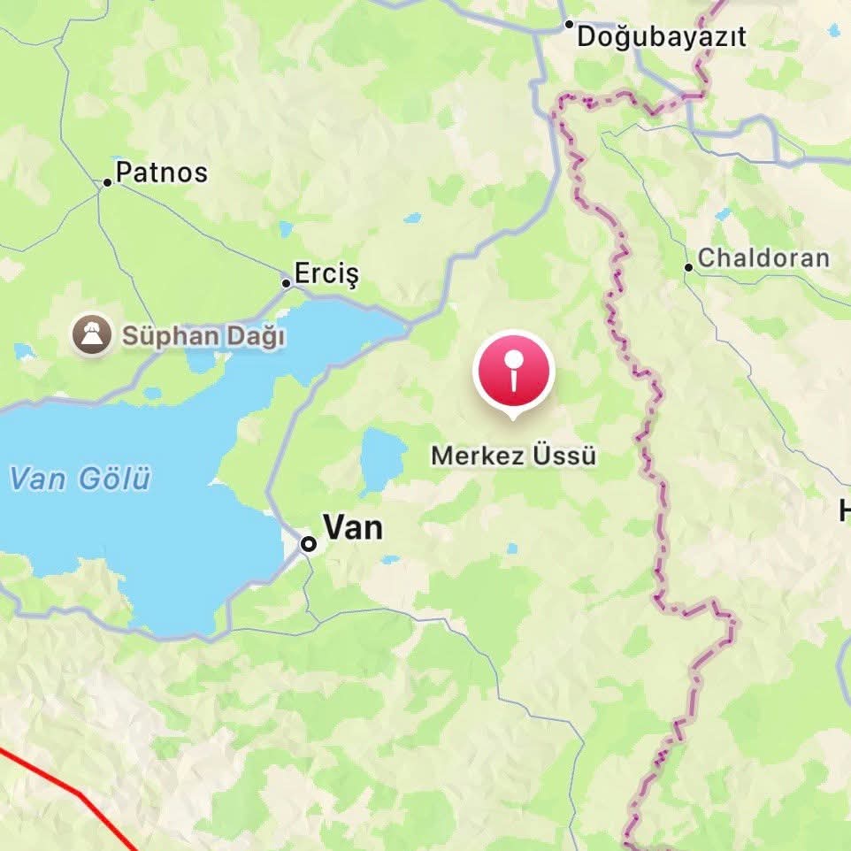📌 Van'da 4.6 büyüklüğünde deprem meydana geldi.