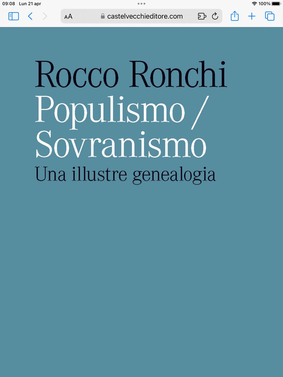 #roccoronchi #populismo #sovranismo
