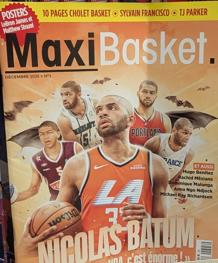 Le numéro 3 de Maxi Basket arrive dans vos boîtes aux lettres et il est en kiosques depuis samedi.
Au menu : un spécial <a href="/CB_officiel/">Cholet Basket</a>, la story de <a href="/nicolas88batum/">Nicolas Batum</a>, le plein d'interviews (<a href="/tjparker/">TJ Parker⚡️</a>, Anna Ngo Ndjock, <a href="/S_CISCO_2/">Sylvain Francisco</a>...)