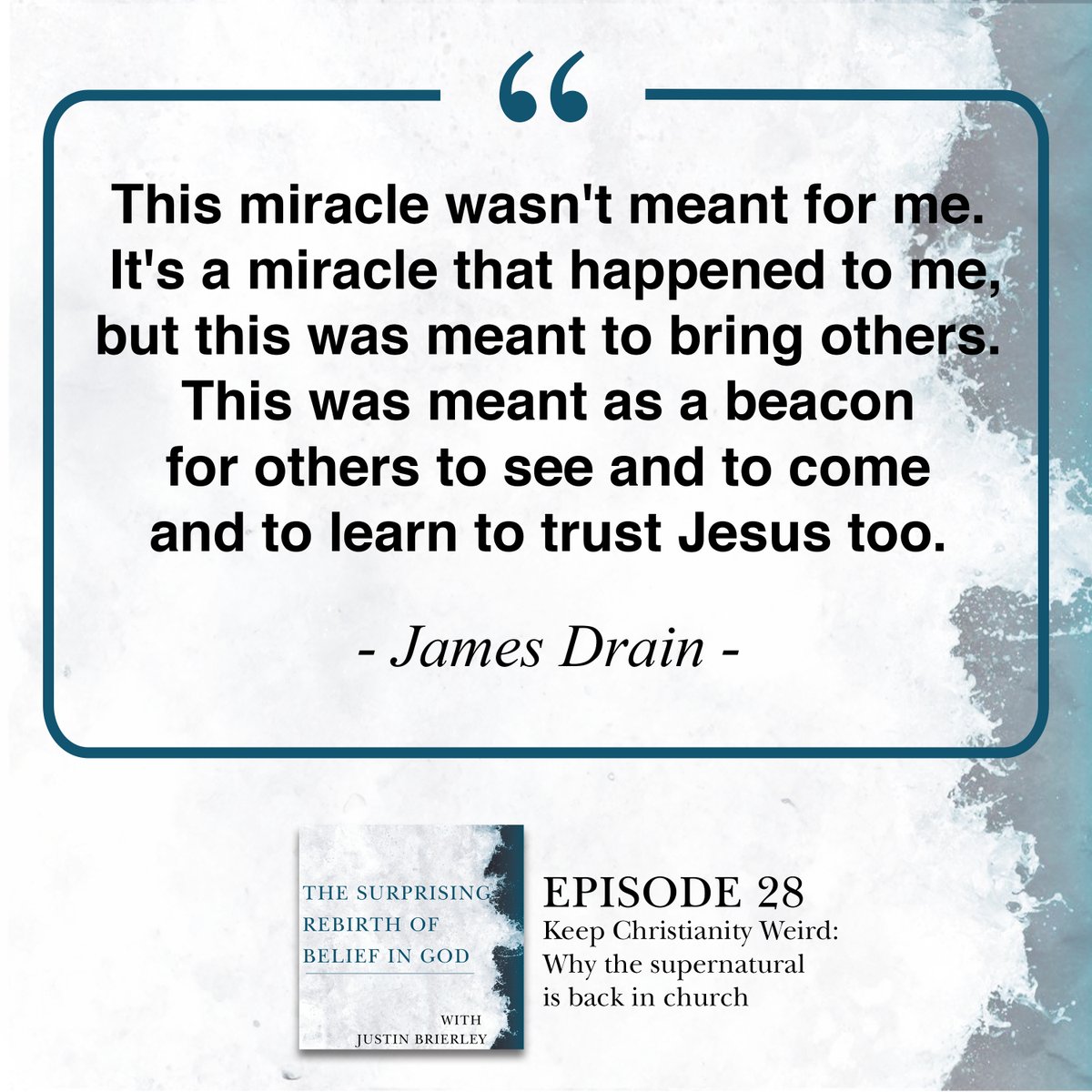 JusBrierley's tweet photo. Keep Christianity Weird: Why the supernatural is back in church. Listen to our latest documentary episode 👉 https://t.co/lGeP44V3cm https://t.co/INLm2pRBWQ