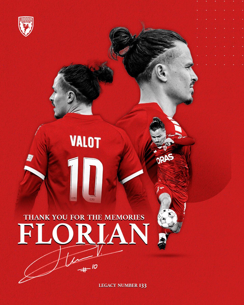LoudounUnitedFC's tweet photo. Thank you for your time, your dedication and your commitment to the Red and White 🔴⚪️ 

Best of luck Florian! https://t.co/ytsidHwdlx
