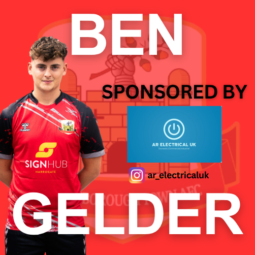 KnaresboroughFC's tweet photo. 𝗣𝗹𝗮𝘆𝗲𝗿 𝗦𝗽𝗼𝗻𝘀𝗼𝗿

Thank you to our player sponsor AR Electrical UK who kindly sponsored @BenGelder5 for the 2025/26 Season

Thank you for your support

#StrongerTogether https://t.co/3oqHXBDoxJ