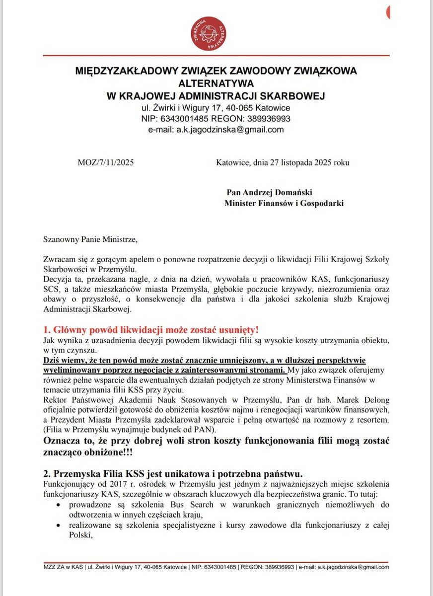 AgataJagodzisk1's tweet image. ‼️ Likwidacja prestiżowego ośrodka  z zemsty na PiS ❓️❗️

Szanowni Państwo!
zwracam się do Was z gorącym apelem o nagłośnienie tej sprawy, w mediach, wśród polityków wszystkich opcji oraz wszędzie tam, gdzie może to przynieść efekt 🙏

21 października Ministerstwo Finansów…